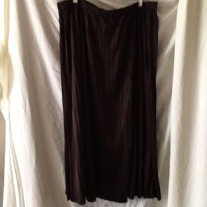 Chocolate brown skirt